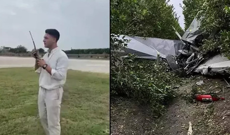 Uçakta evlilik teklifi faciaya dönüştü! Uçak düştü, pilotlar ağır yaralı
