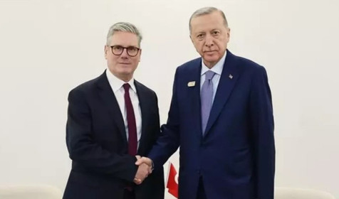 Cumhurbaşkanı Erdoğan, Filistin'i tanıyacağını açıklayan İngiltere Başbakanı ile görüştü
