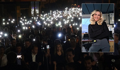 Yüzlerce kadın boşanma aşamasındaki kocasının katlettiği Sinem için 'ışıklı' yürüyüş düzenledi