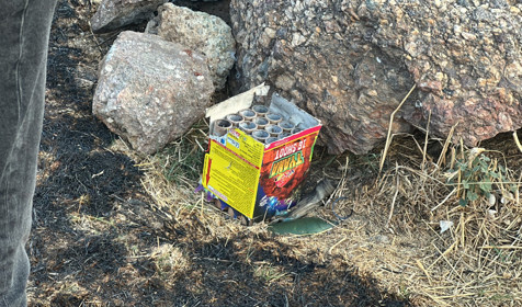 Maltepe'de ormana yakın alanda havai fişek atan şahıs gözaltına alındı