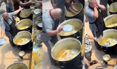 Gazze’de çocuklara yemek veremeyen görevlinin çaresizliği boğazları düğümledi