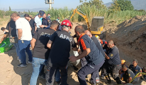 Aydın'da su hattı açmak isterken göçük altında kalan kişi öldü