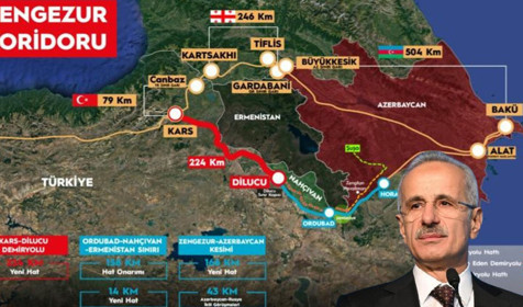 Türk dünyasını ticarette birleştirecek Zengezur Koridoru'nda ilk temel bugün atılıyor