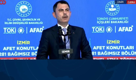 İzmir'de afet konutları yükseliyor! Bakan Kurum: Yanan her evin yerine yenisini yapacağız