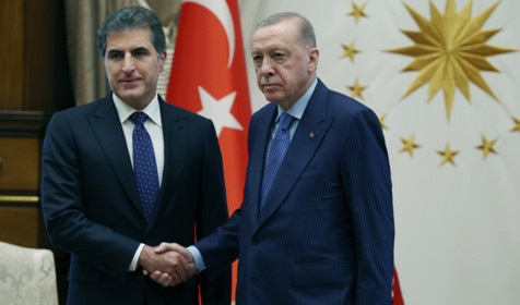 Cumhurbaşkanı Erdoğan, IKBY Başkanı Barzani'yi kabul etti