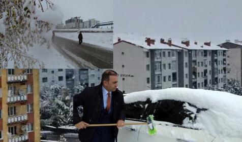 Kış erken geldi: Yağmur kar yağışına döndü, yeni haftaya bembeyaz başladılar