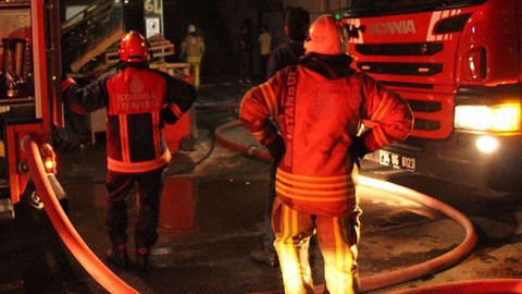 Sarıyer alev alev