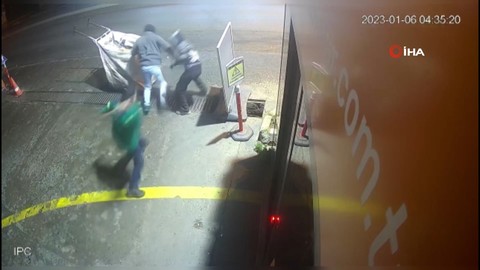 İstanbul’da mazgal hırsızlarına sopalı müdahale kamerada: Neye uğradığını şaşırdılar