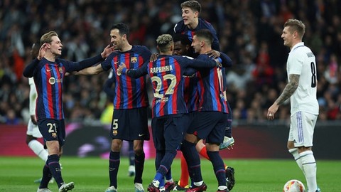 Madrid şut çekemedi Barça tek golle avantajı kaptı