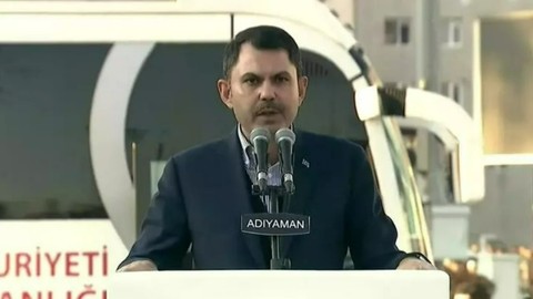 Çevre, Şehircilik ve İklim Değişikliği Bakanı Murat Kurum Adıyaman'da Afet Konutları Temel Atma Töreni'nde konuştu