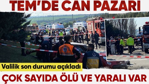 Son dakika! TEM'de zincirleme kaza: 6 ölü, 3 yaralı