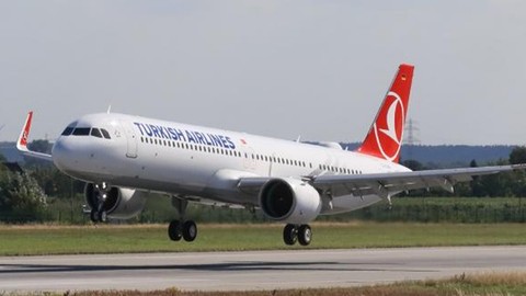 Viyana Havalimanı'nda savrulan araç Türk Hava Yolları uçağına çarptı