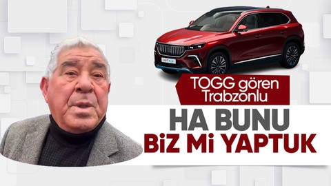 TOGG gören Trabzonlu vatandaş: Ha bunu biz mi yaptuk?