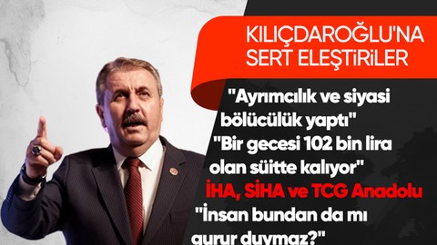 Genel Başkanı Mustafa Destici: Kemal Bey'in bu tür tehlikeli sularda yüzmemesini tavsiye ediyorum