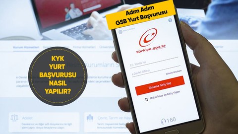KYK YURT BAŞVURU REHBERİ: 2023-2024 KYK GSB yurt başvurusu nasıl yapılır adım adım resimli anlatımı