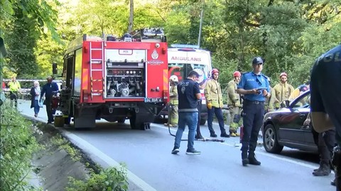 Sarıyer'de feci kaza!