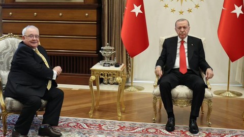 Cumhurbaşkanı Erdoğan, İrlanda Meclis Başkanı Fearghail'i kabul etti