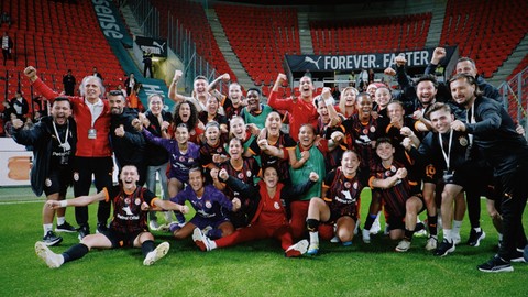 Şampiyonlar Ligi'ndeler! Galatasaray Kadın Futbol Takımı tarihi galibiyete imza attı
