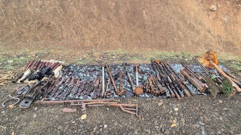 Zap'ta çok sayıda silah, mühimmat ve teçhizat ele geçirildi