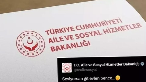 Bakanlıktan 14 Şubat paylaşımı: Seviyorsan git evlen bence