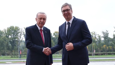 Cumhurbaşkanı Erdoğan Sırbistan Cumhurbaşkanı Vucic ile görüştü