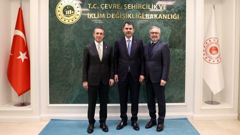 Bakan Kurum, Fenerbahçe Başkanı Ali Koç'u kabul etti