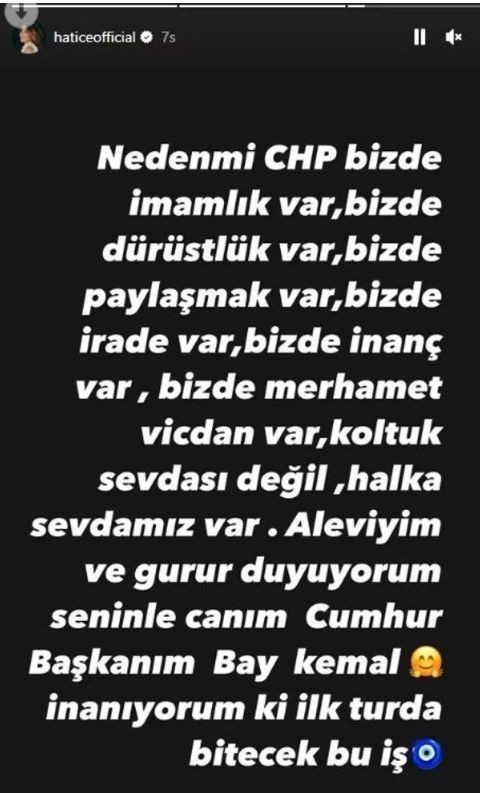 Ünlülerden siyasi paylaşımlar! Seçime 1 hafta kala taraflarını açıkladılar... Hazal Kaya, Hatice, Mustafa Sandal, Şahan Gökhakar, Jahrein, Harun Tekin... - Resim: 14
