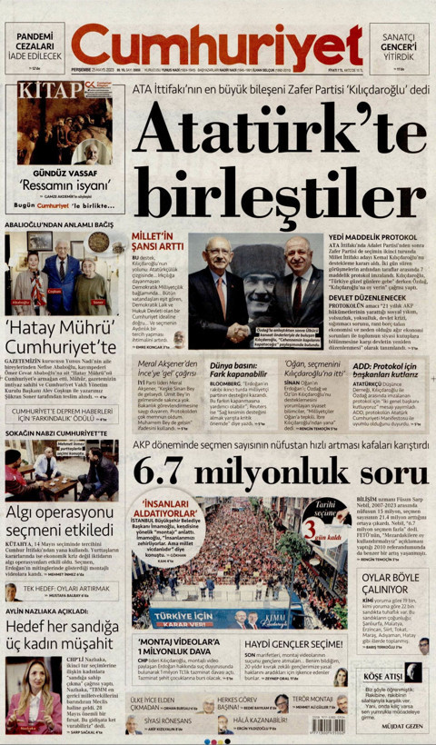 İşte Türkiye'nin nabzını tutan gazetelerin 25 Mayıs manşetleri... - Resim: 4