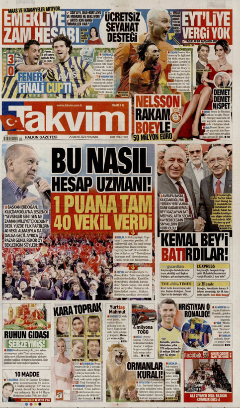 İşte Türkiye'nin nabzını tutan gazetelerin 25 Mayıs manşetleri... - Resim: 10