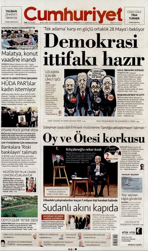 İşte Türkiye'nin nabzını tutan gazetelerin 26 Mayıs manşetleri... - Resim: 4