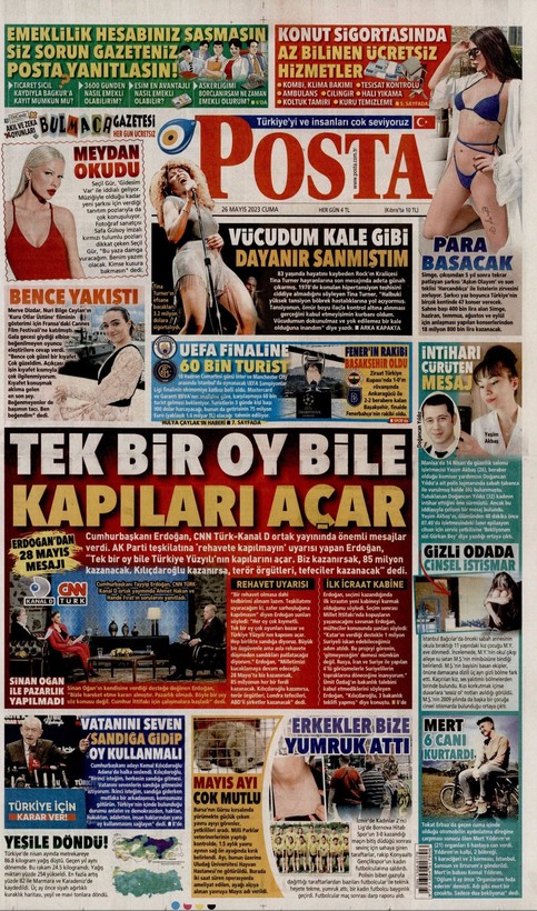 İşte Türkiye'nin nabzını tutan gazetelerin 26 Mayıs manşetleri... - Resim: 9