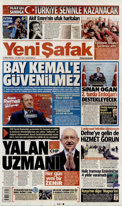23 Mayıs'ta gazete manşetleri Sinan Oğan'ı kapağa taşıdı! İşte Türkiye'nin nabzını tutan gazetelerin manşetleri... - Resim: 6