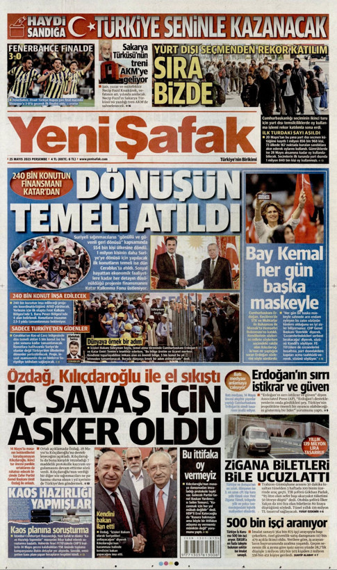 İşte Türkiye'nin nabzını tutan gazetelerin 25 Mayıs manşetleri... - Resim: 6