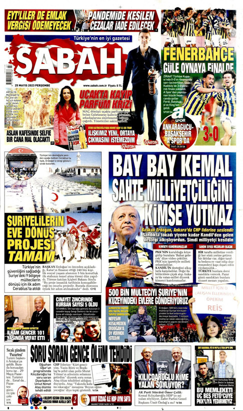 İşte Türkiye'nin nabzını tutan gazetelerin 25 Mayıs manşetleri... - Resim: 2