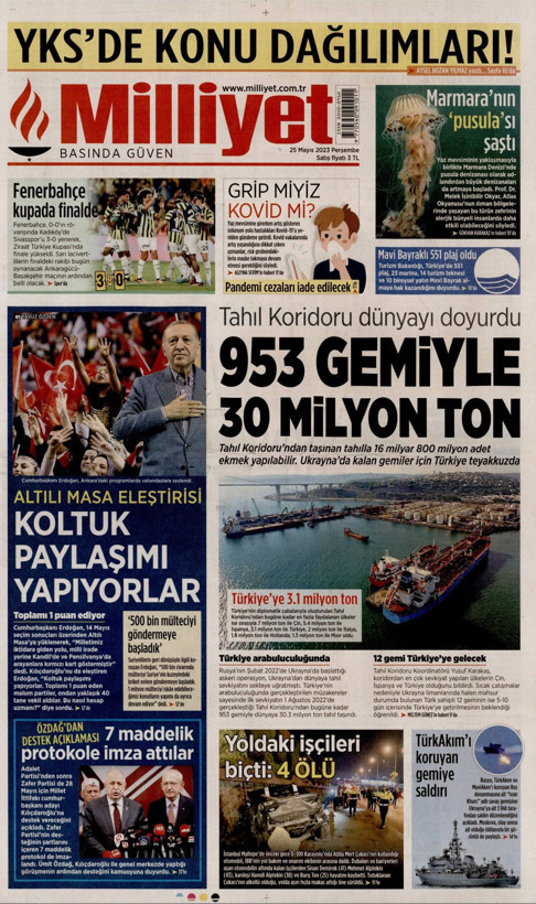 İşte Türkiye'nin nabzını tutan gazetelerin 25 Mayıs manşetleri... - Resim: 8