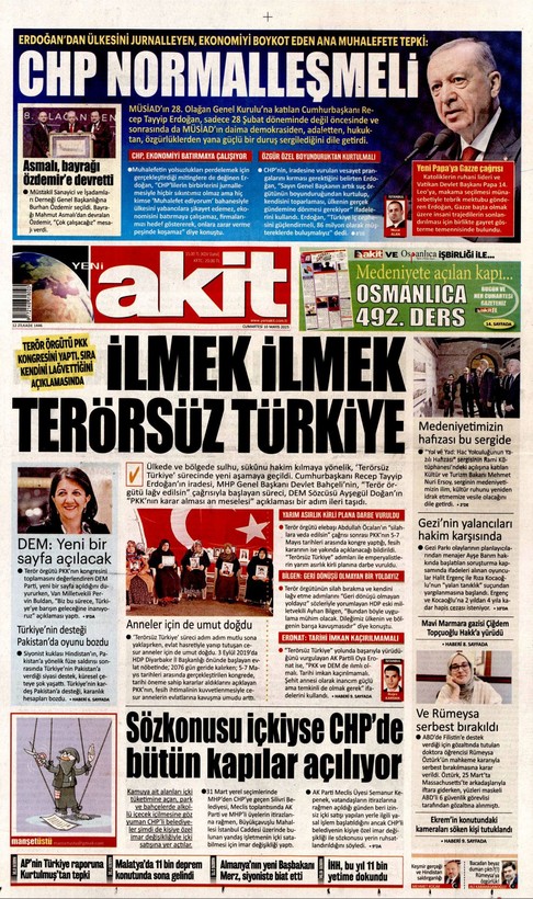 10 Mart gazete manşetleri | "PKK silah bırakıyor", "41 yıllık terör belası bitti" - Resim: 15