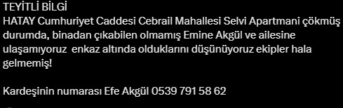 Kahramanmaraş depremine sosyal medya çığlıkları da damga vurdu! EGM tüm mesajları yakından takip ediyor - Resim: 5