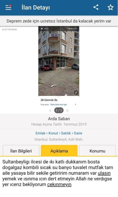 Depremzedelerin acısı tüm Türkiye'nin yüreğinde! Evi olanlar evlerini ücretsiz ilana koydu - Resim: 9