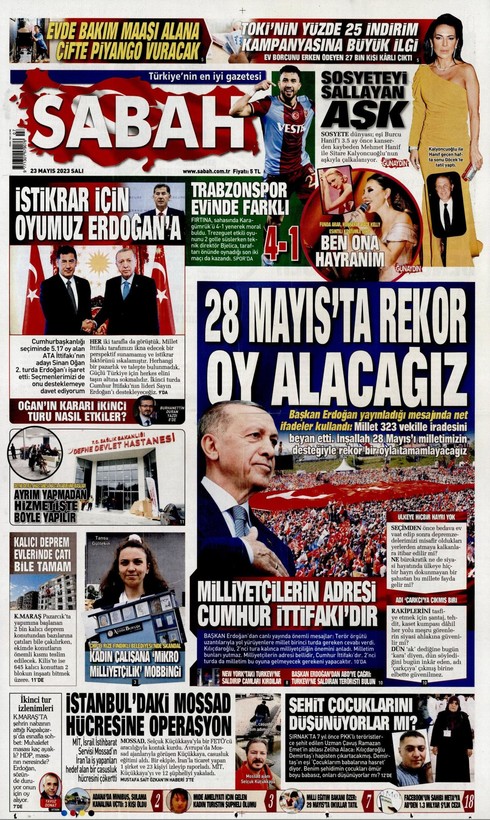 23 Mayıs'ta gazete manşetleri Sinan Oğan'ı kapağa taşıdı! İşte Türkiye'nin nabzını tutan gazetelerin manşetleri... - Resim: 2