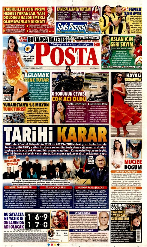 10 Mart gazete manşetleri | "PKK silah bırakıyor", "41 yıllık terör belası bitti" - Resim: 10
