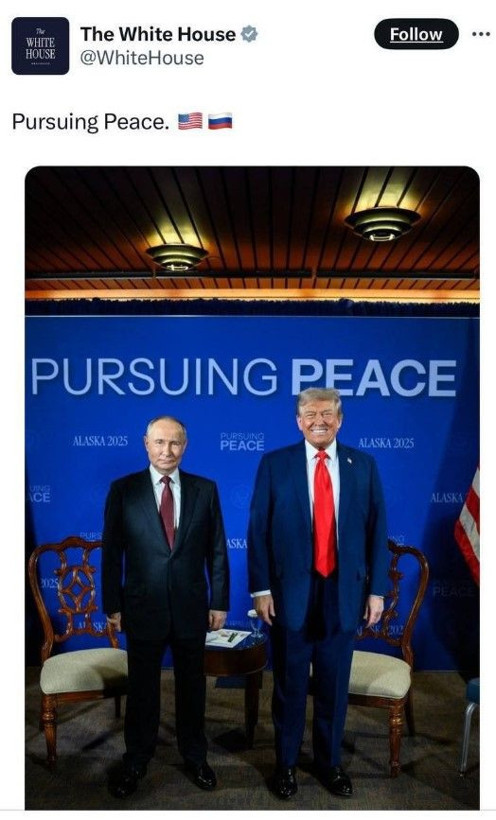 Beyaz Saray'dan Trump ve Putin'in zirvesiyle ilgili peş peşe paylaşım yaptı - Resim: 13