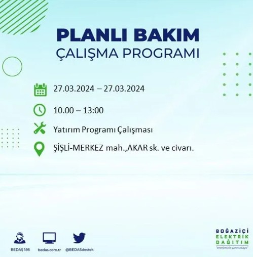 Son Dakika: BEDAŞ İstanbul'da elektrik kesintisi yaşanacak ilçeleri açıkladı - Resim: 12