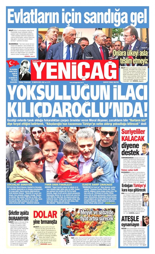 23 Mayıs'ta gazete manşetleri Sinan Oğan'ı kapağa taşıdı! İşte Türkiye'nin nabzını tutan gazetelerin manşetleri... - Resim: 10