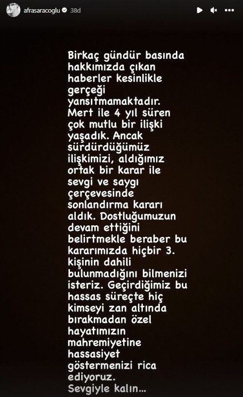 Afra Saraçoğlu ve Mert Yazıcıoğlu ayrıldı! Afra 'ihanet yok ama ayrıldık' dedi - Resim: 10