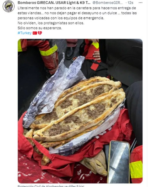 İspanyol ekipten pide paylaşımı: Kahraman olan onlar, biz umut kaynağıyız - Resim: 7