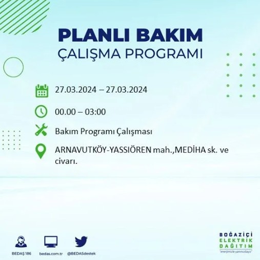 Son Dakika: BEDAŞ İstanbul'da elektrik kesintisi yaşanacak ilçeleri açıkladı - Resim: 3