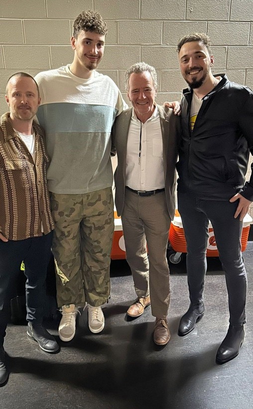 Breaking Bad'in efsaneleri Alperen Şengün'ü izledi! Alperen'den double-double - Resim: 9
