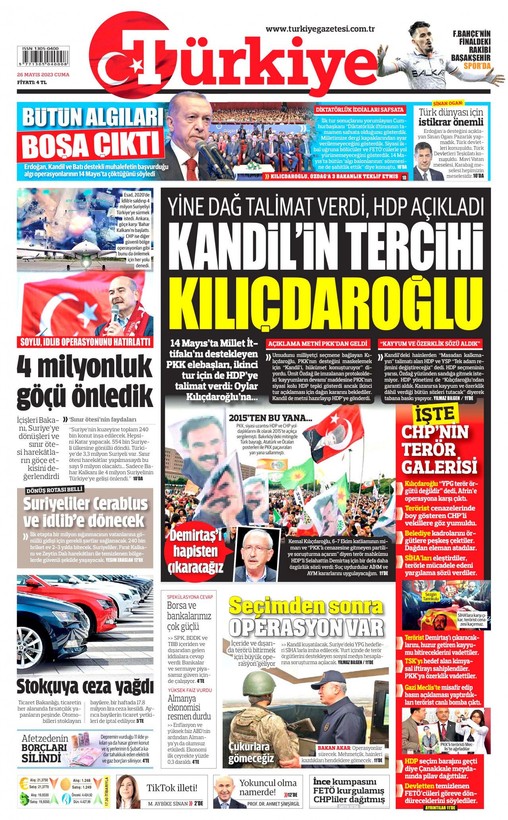 İşte Türkiye'nin nabzını tutan gazetelerin 26 Mayıs manşetleri... - Resim: 5