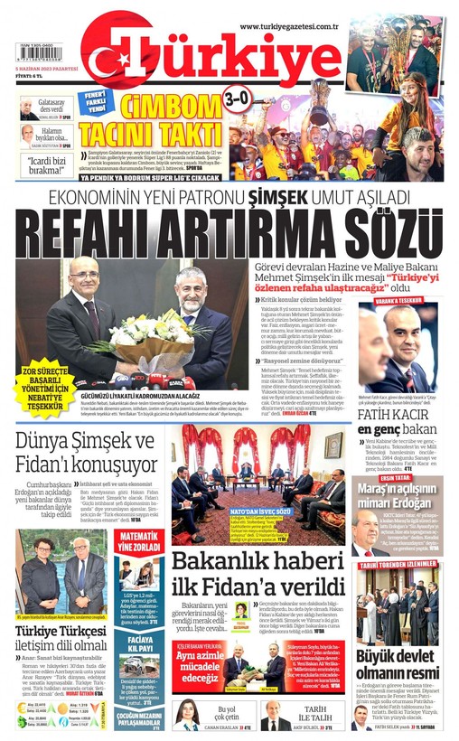 Gündem Yeni Kabine | 5 Haziran gazete manşetlerinde neler yer aldı? - Resim: 8