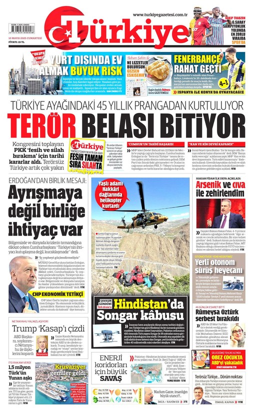 10 Mart gazete manşetleri | "PKK silah bırakıyor", "41 yıllık terör belası bitti" - Resim: 7